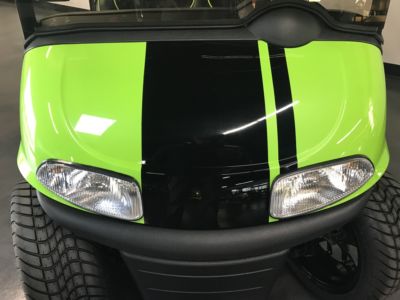 Lime Green with Black Racing Strip