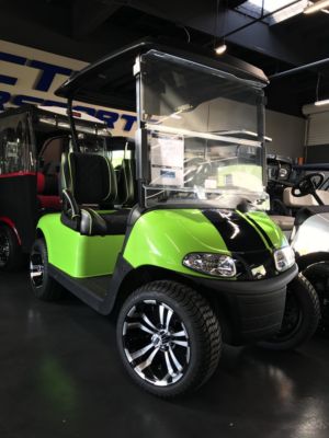 Lime Green with Black Racing Strip 